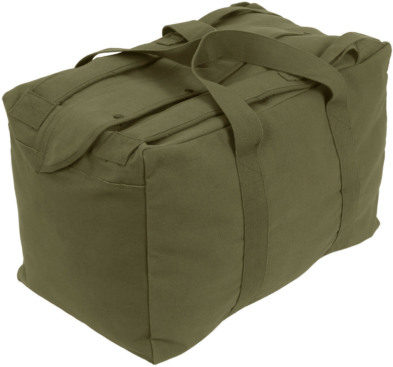 Heavy Duty Canvas Large Cargo Bag with Backpack Straps Cotton Military Parachute - Bags