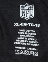 NFL Team Apparel Licensed New England Patriots Youth Extra Large Black Tee Shirt image 3