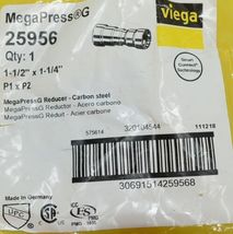 Viega MegaPress G Reducer Coupling Carbon Steel Smart Connect 25956 image 4