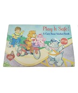 VINTAGE 1980s CARE BEARS PLAY IT SAFE STICKER BOOK CHILDRENS PAPERBACK P... - $23.38