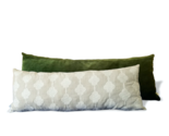 Beige and Green Luxury, Decorative, Throw Pillow.  Designer throw pillow. - $68.00 - $93.50