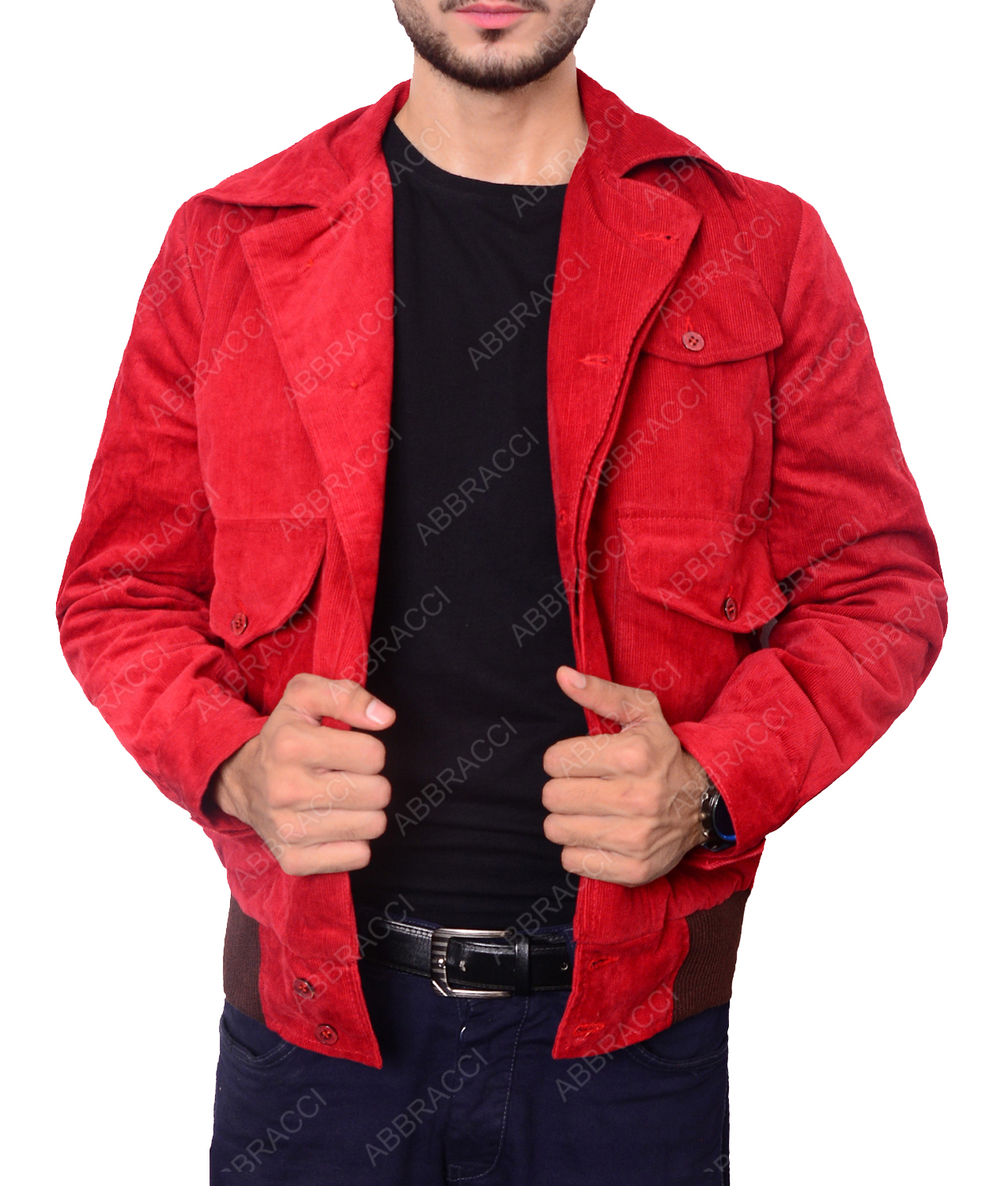 Jack Torrance Dark Red Corduroy Jacket Outfit Outerwear
