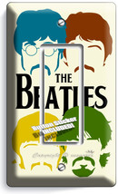 THE BEATLES POP ART JOHN GEORGE PAUL RINGO SINGLE GFCI LIGHT SWITCH COVE... - $11.99