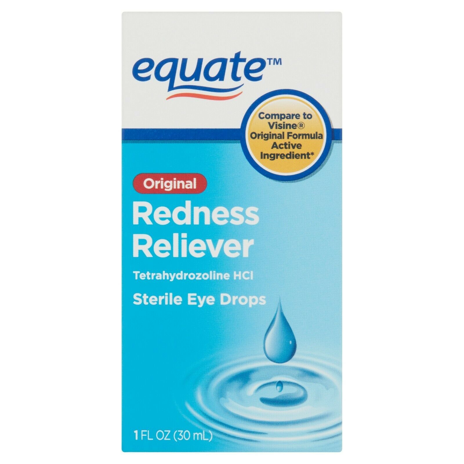 Equate Original Redness Reliever Sterile Eye Drops, 1 fl OZ. - Eye ...