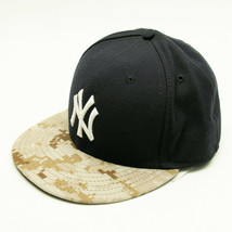 New Era New York Yankees Black W/ Camouflage Brim 59Fifty Fitted 7 3/8 Cap - $28.12