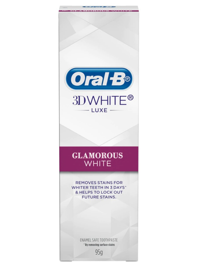 2 x Oral-B 3D White Luxe Glamorous White Toothpaste (95g) Express Ship
