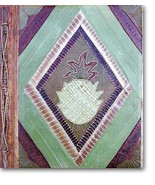 Leaf Notebook Journal Hand Crafted Bali Pineapple Hawaii Natural Leaves NEW - £10.09 GBP