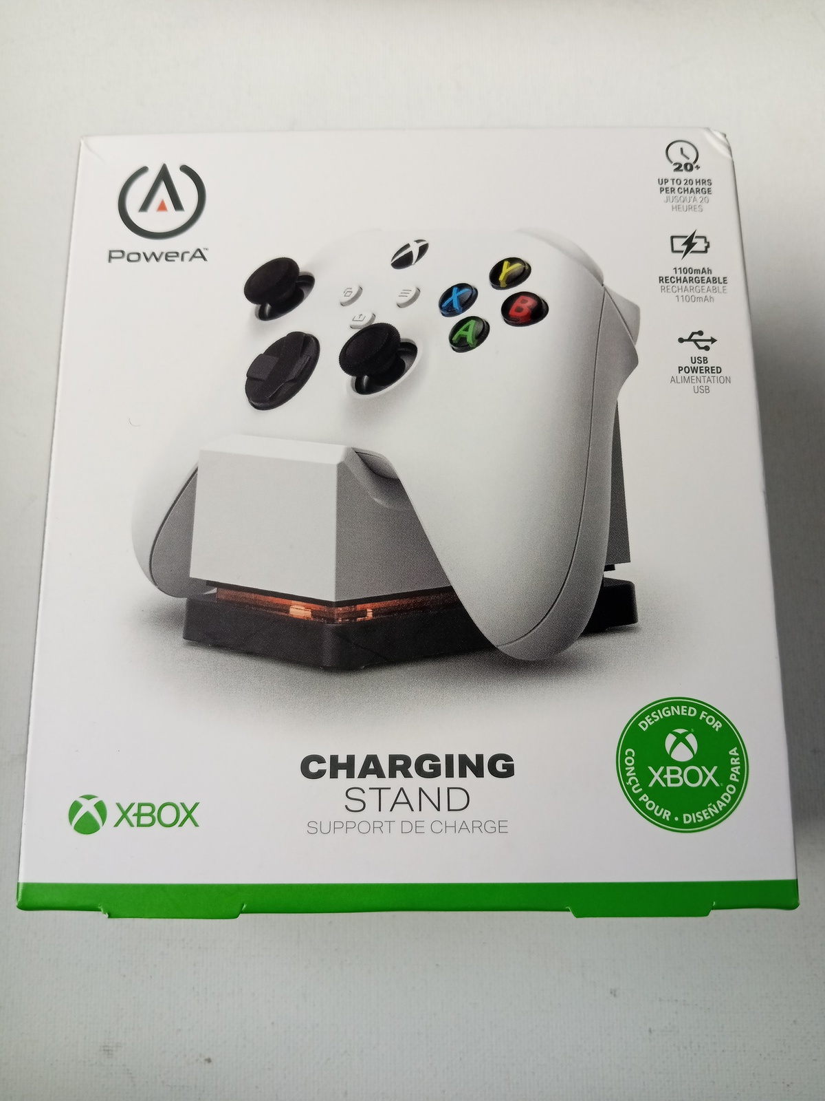 PowerA Charging Stand for Xbox White wireless controller charging