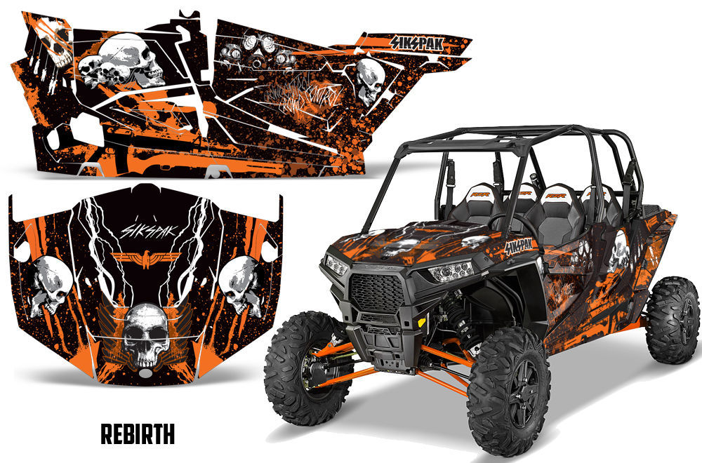 SIKSPAK Polaris RZR 1000 4 Door Graphic Kit UTV Decal Wrap 2013