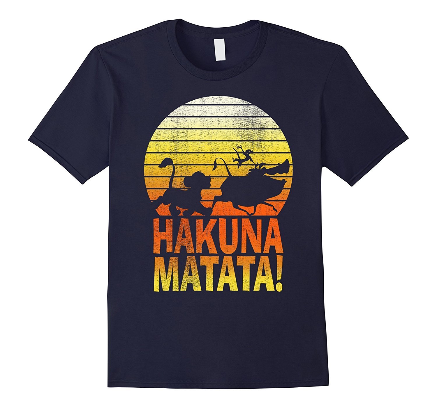 Image of Disney Lion King Hakuna Matata Profile Graphic T-Shirt Men