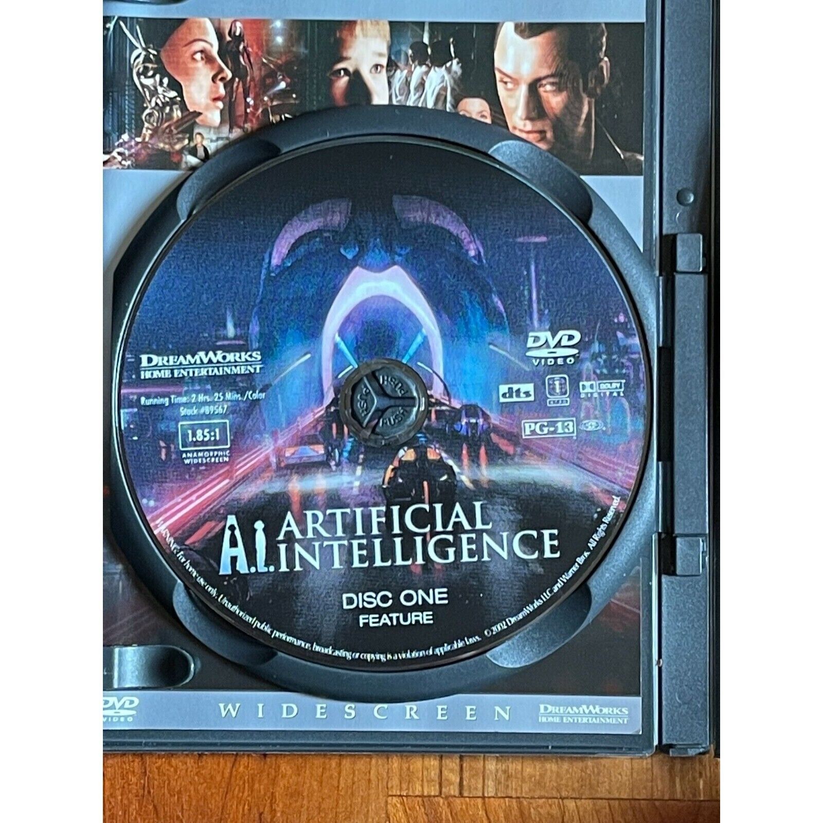 A.I. Artificial Intelligence (DVD, 2002, 2-Disc Set, Widescreen) Movie ...