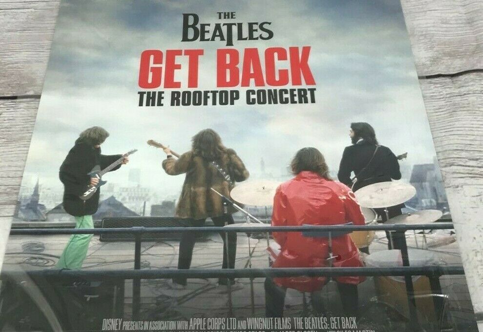 The Beatles Get Back The Rooftop Concert 13x19 Imax 2021 Movie Poster 2000 Now
