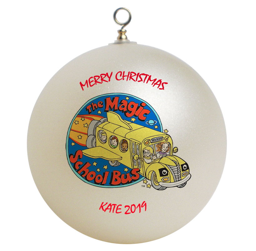 Personalized The Magic School Bus Christmas Ornament Gift