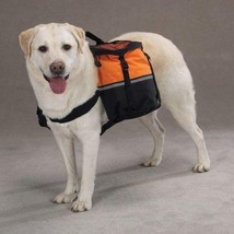 Dog Backpack Working or Service Dogs Day Tripper Orange Back Pack Closeout - $39.89