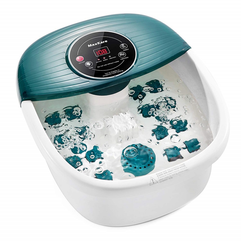 Foot Spa/Bath Massager w Heat, Bulbbles & Vibration, Digital Temperature Control