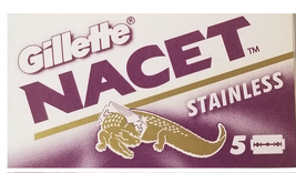 100 Gillette NACET STAINLESS Double Edge Razor Blades Made in Russia - $21.25