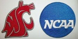 Washington State~Ncaa~Set Of 2~Embroidered Patch~Iron Or Sew On~Pac 12~NCAA - $10.36