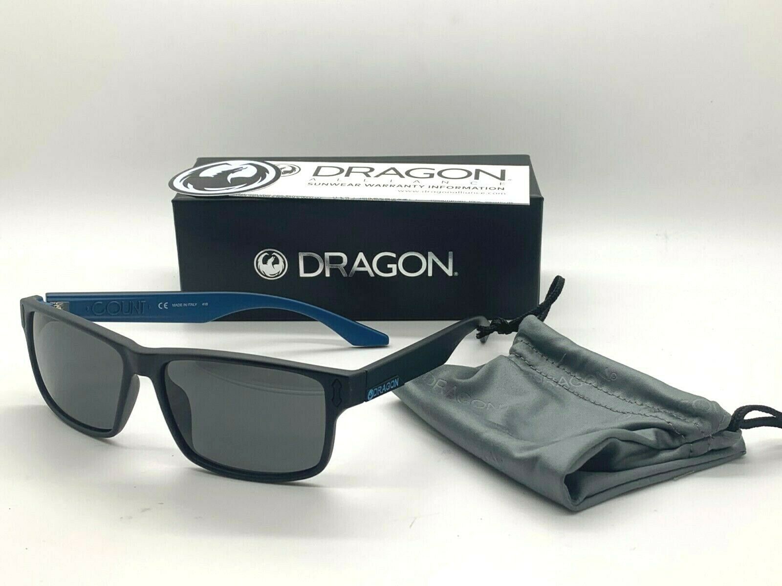 Dragon Sunglasses Dr512s 008 Matte Blackblue 58 15 140 New In Box Sunglasses 