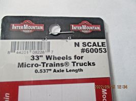 Intermountain # 60053-24 Metal 33" Wheelsets, for Micro-Trucks. .537" 24 Axles. image 3