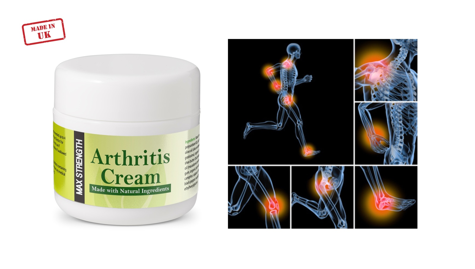 *SPECIAL PRICE* 2 x Arthritis Cream 50ml Knee Hip Pain Rheumatoid