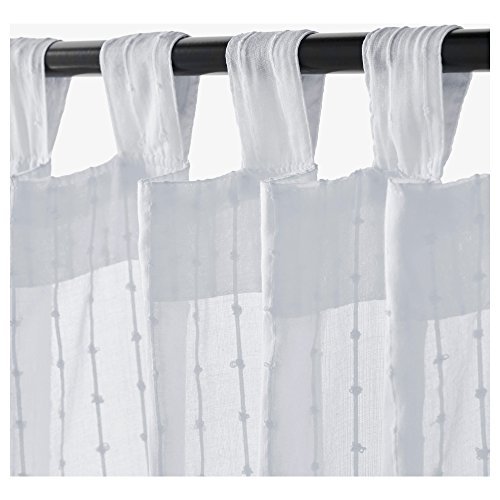 Ikea Matilda Sheer Curtains 1 Pair White And Similar Items