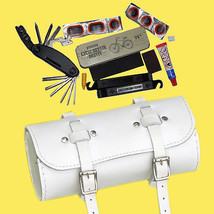 Repair Set For Bikes: Leather Bag, Multi-tool, Puncture Repair Kit MADE ... - $32.48