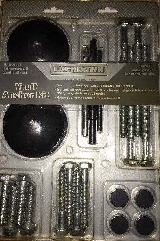 Battenfield Lockdown Vault Anchor Kit / Universal Gun Safe Anchoring / 222160 & Safes