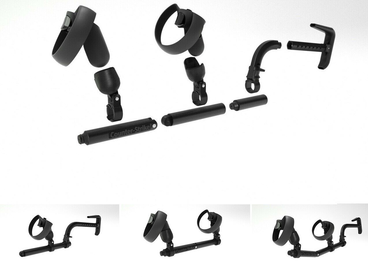 OCULUS RIFT, Rift S & QUEST cv1 Rifle Weapon System Adjustable Gun