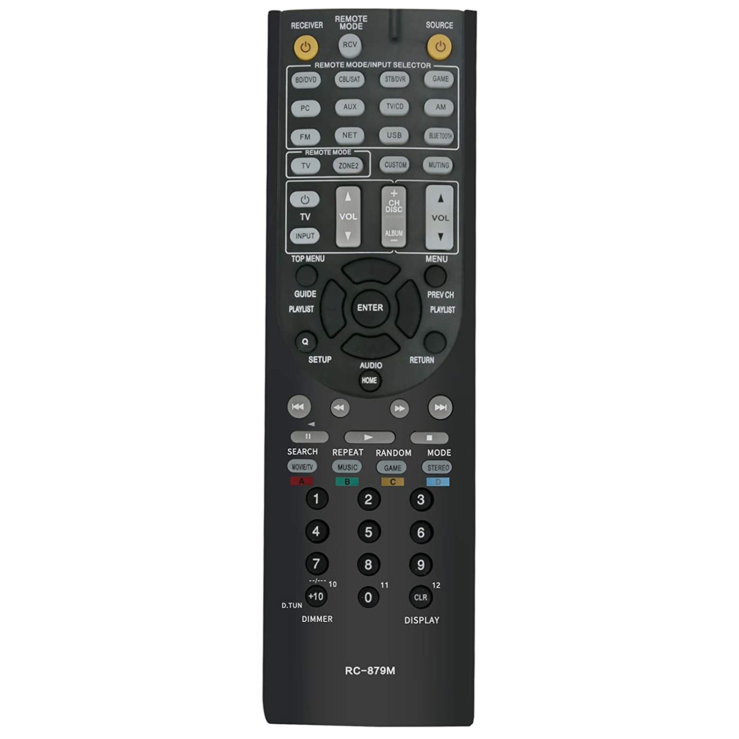 AIDITIYMI RC-879M New IR Remote for Onkyo AV Receiver HTS3700 HT-S3700 HTS5700 H - $23.99