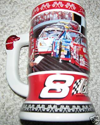 OLD VTG Dale Jr #8 BUD 2002 Commerative Beer Stein, new in the box ...