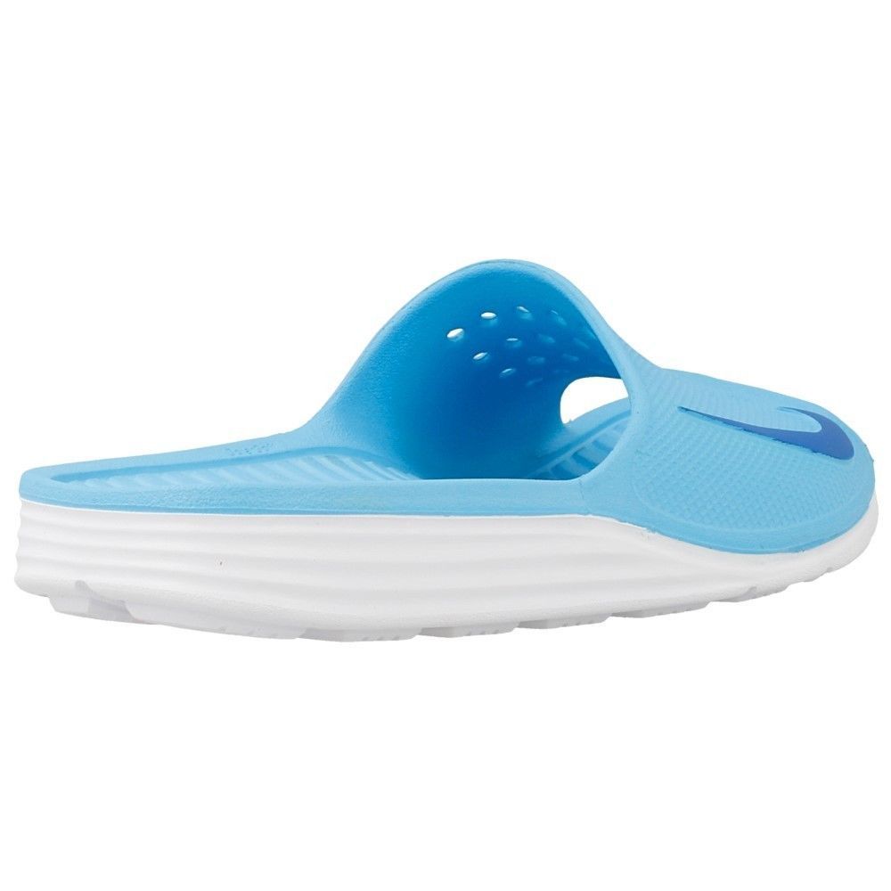 nike slippers sky blue