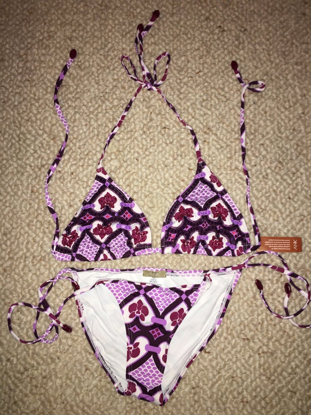 VS VICTORIA/'S SECRET BLACK 32B LONGLINE CORSET BANDEAU STRAPLESS SWIM TOP BIKINI