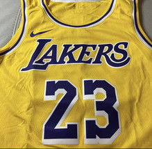 NWT Nike Lebron James Lakers Yellow Swingman Jersey Mens Size 52 XL - $49.50