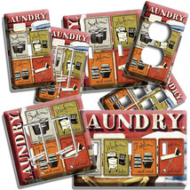 RUSTIC LAUNDRY ROOM WASHROOM RULES QUOTES LIGHT SWITCH PLATES OUTLET HOM... - $11.15+