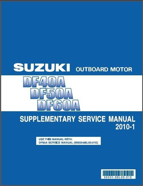SUZUKI MARINE DF4 DF5 DF6 WORKSHOP SERVICE MANUAL ON CD