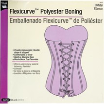 Flexicurve™ Polyester Boning White 12mm Boning Sold by the Yard (569-9) ... - $3.39
