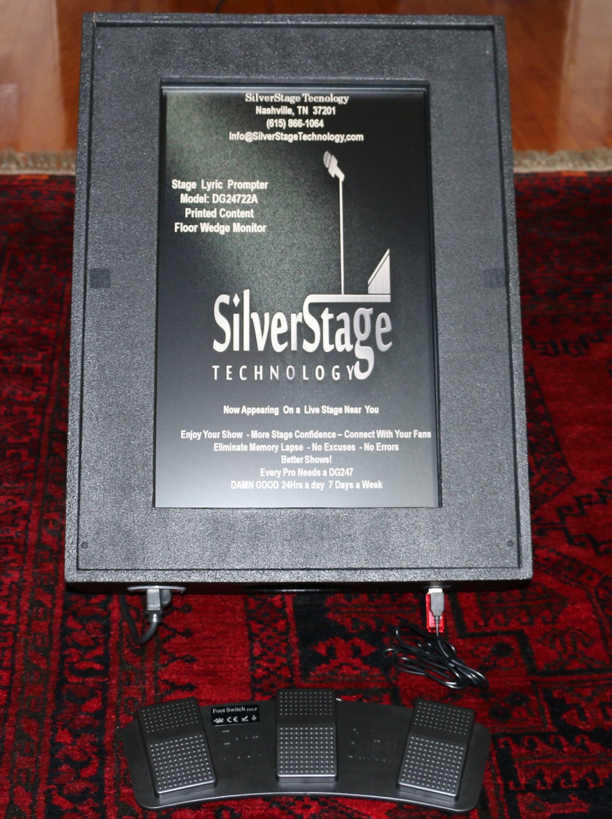 Singers Teleprompter Lyric Monitor Stage Prompter SilverStage