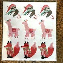 SLOTH LlAMA FOX 36 Piece Stickers, Recollections, New, Item L-11 - $4.96