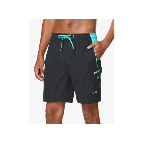 Speedo Men's Marina Sport VaporPLUS 9" Swim Trunks (Black, XXL) Swimwear