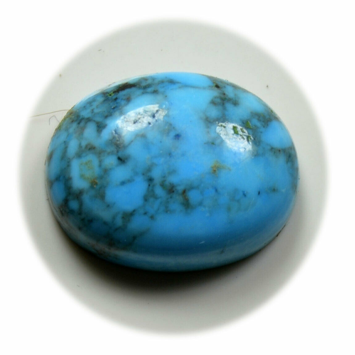 8 Carat Real Turquoise Loose Gemstone Cabochon Oval Shape December
