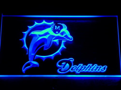 Miami Dolphins LED Neon Sign Light NFL Football Sports Team