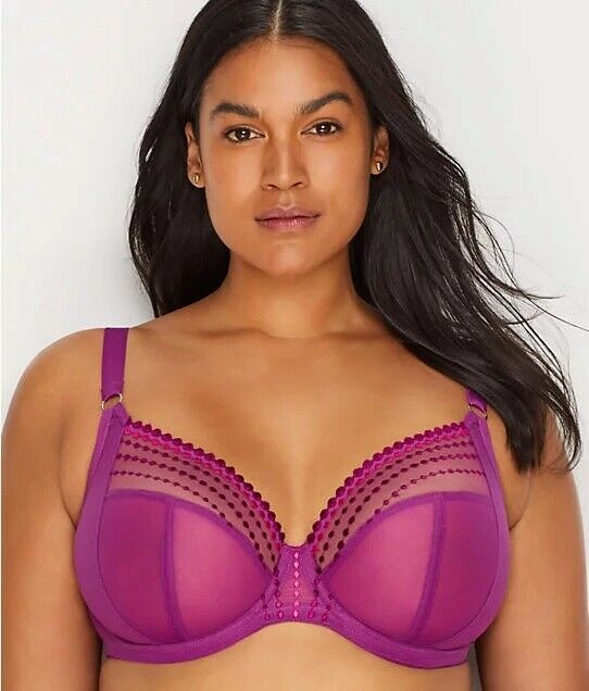 Elomi MAGENTA Matilda Underwire Plunge Bra, US 36L, UK 36HH Bras