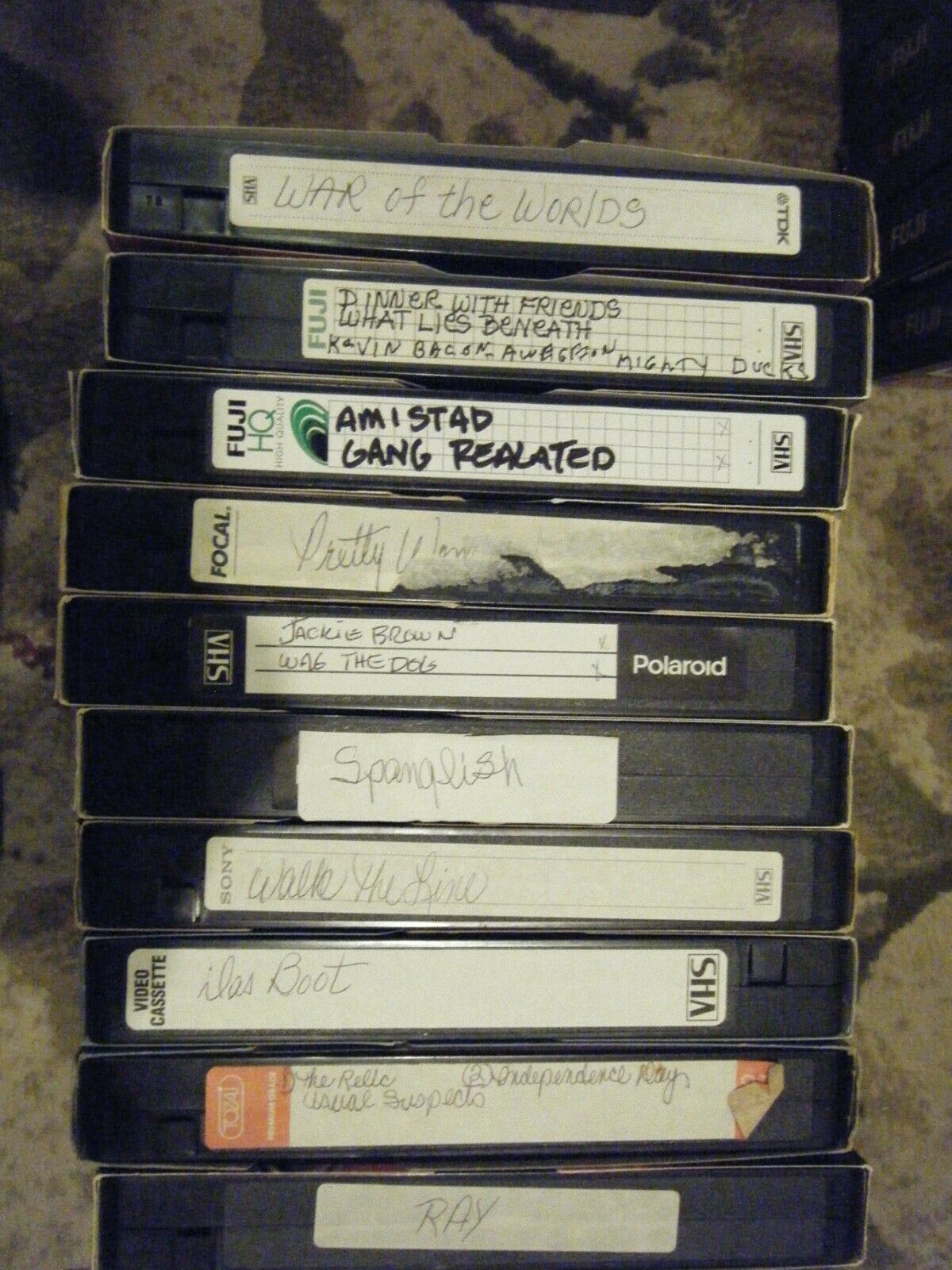 Lot of 10 Used VHS TAPES 4 LOTS AVAILABLE LOT7 VHS Tapes