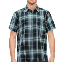 Men’s Classic Western Short Sleeve Button Down Casual Plaid Outdoor Shirt image 2