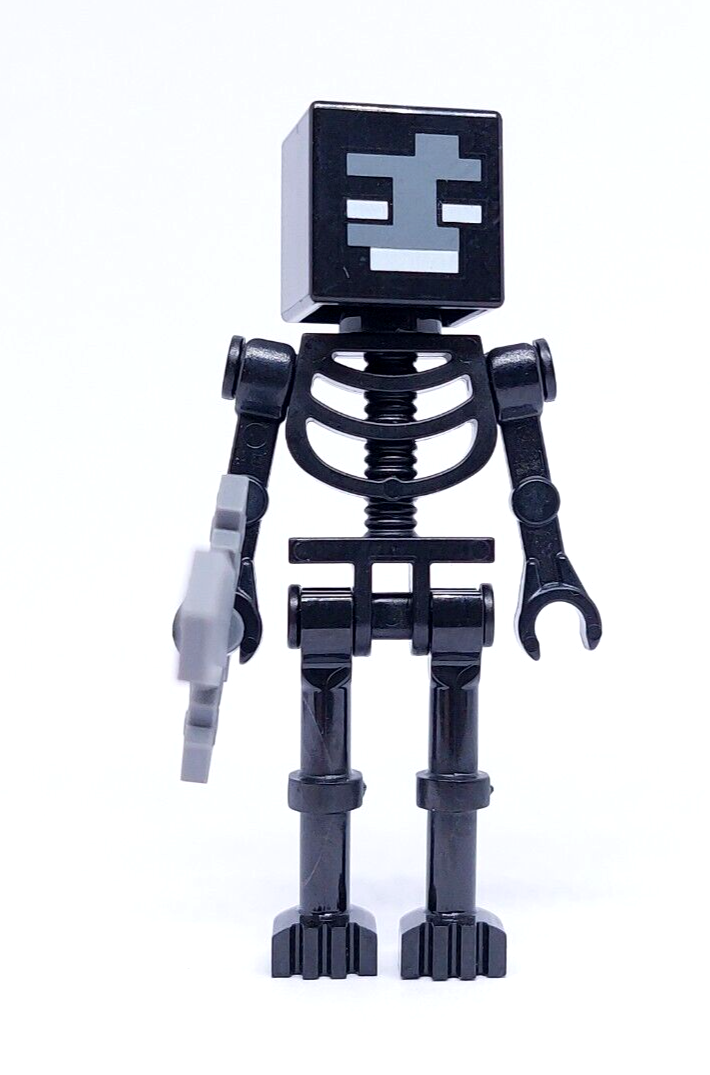 Lego Minecraft Wither Skeleton 21126 21139 Black Sword Minifigure ...