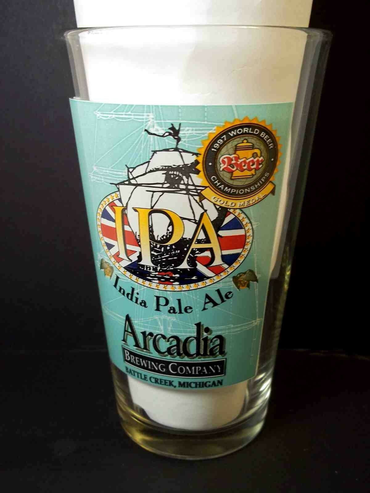 Arcadia IPA pint Beer Glass India Pale Ale