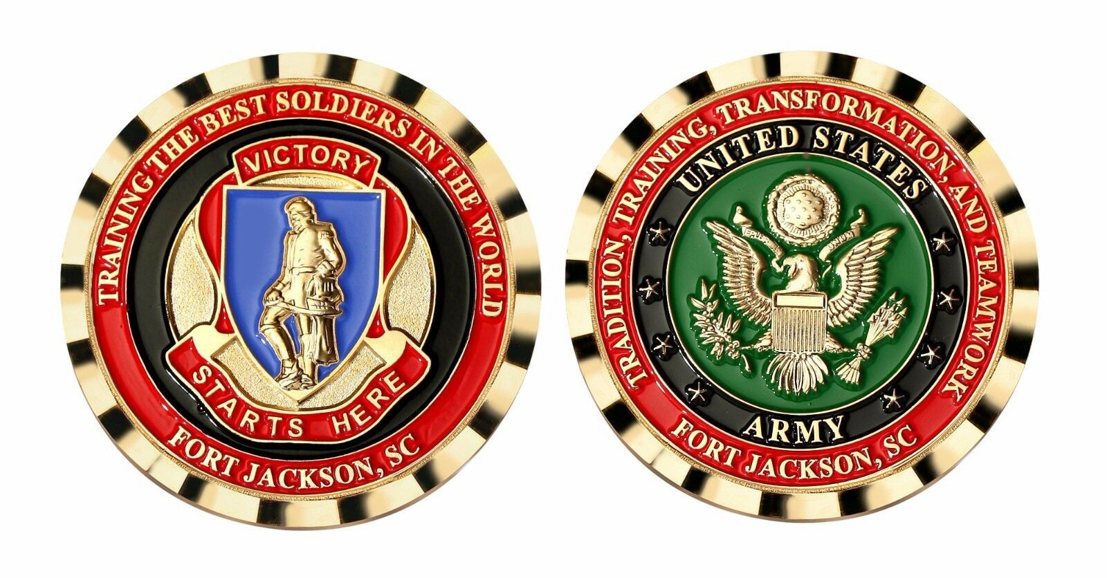 Army Fort Jackson Victory Starts Here 1 75 Challenge Coin Challenge Army Fort Jackson Victory Starts Here 1 75 Challenge Coin Challenge
