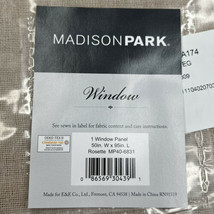 Madison Park NWT rosette 40”x95” window panels set of 2 beige R10 - $25.14