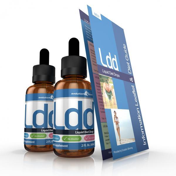 LDD (Liquid Diet Drops) Weight Management Drops 2 Bottles