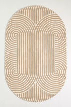 New OVAL Area Rugs 7' x 10' Andie Hand Tufted Anthropologie Wool/Viscose Carpet - $854.10